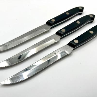 (3) J. A. Henckels Steak Knives