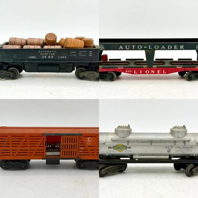 (4) Lionel Toy Train Cars