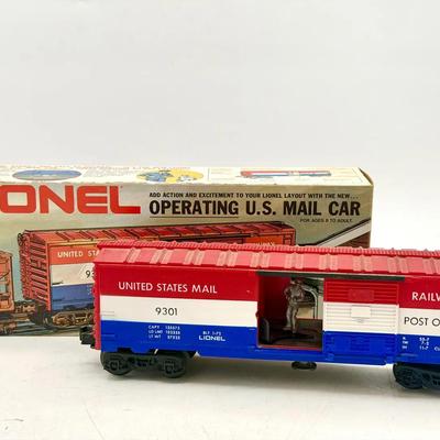 Lionel 6-9301 O Gauge US Mail Operating Boxcar model train