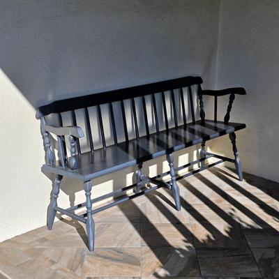 Sale Photo Thumbnail #19: Outdoor wooden bench