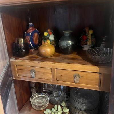 Sale Photo Thumbnail #23: Studio pottery and shelf decor