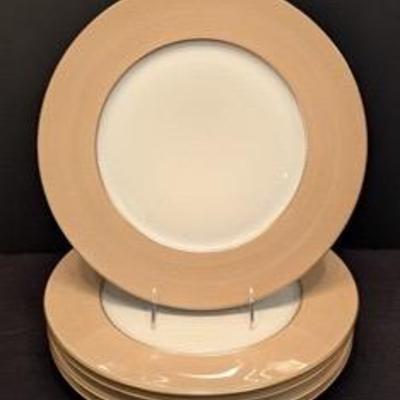 Set of 5 Jean Louis Coquet Limoges Damas Charger Plates 