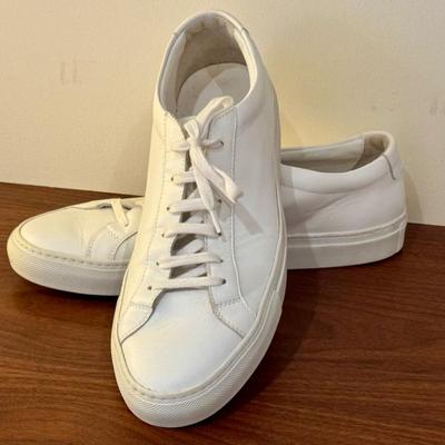 Common Projects Achilles Low White Leather Sneakers Size 43