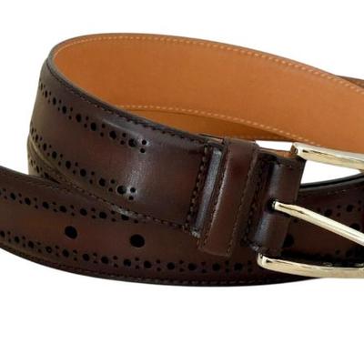 Allen Edmonds Leather Dress Belt, Brown, Size 38/95