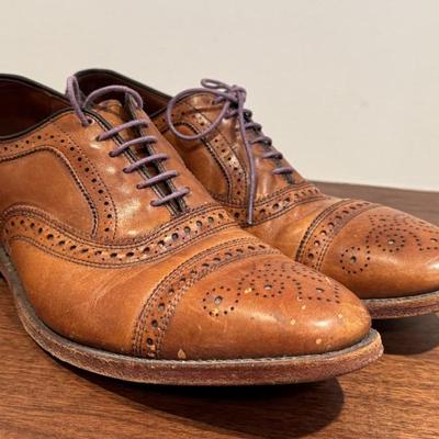 Allen Edmonds Strand Brown Leather Oxford Dress Shoes 10D