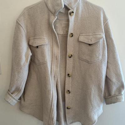 Wilfred Free Merino Wool Cotton Blend Shirt Jacket Size Large