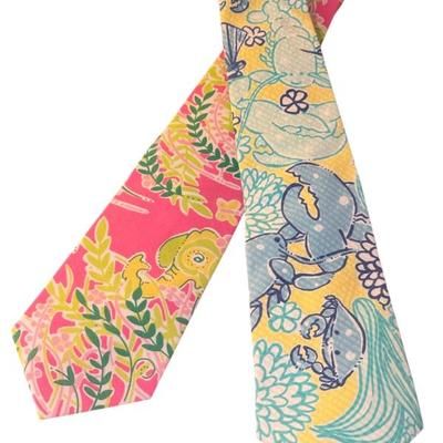 Set of 2 Lilly Pulitzer Patterned Neckties
