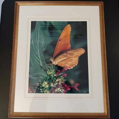 Butterfly Limited Edition Iris Giclée "Julia on Red Buds" #2/100 Erik Rosenthal