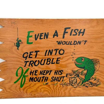 Vintage Fish Sign 