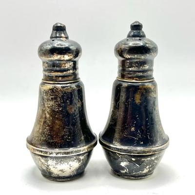 Pair of Sterling Silver Weighted Salt & Pepper Shakers — Duchin Creation