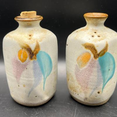 Artful Pottery Salt & Pepper Shakers — Signed