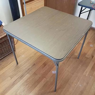 Foldable Square Metal Card Table