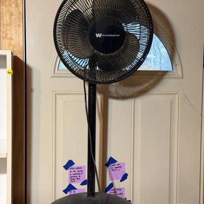 White Westinghouse Floor Fan