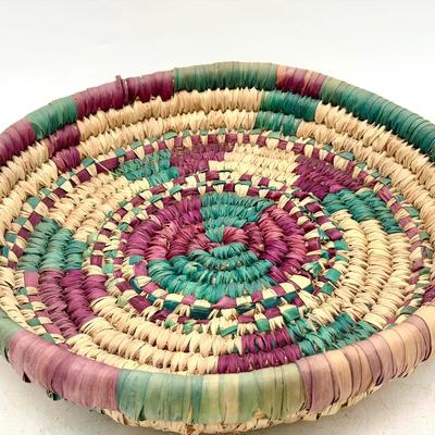 Colorful Coiled Basket