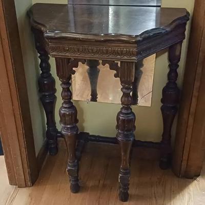 Ornate Tiny Wooden Table