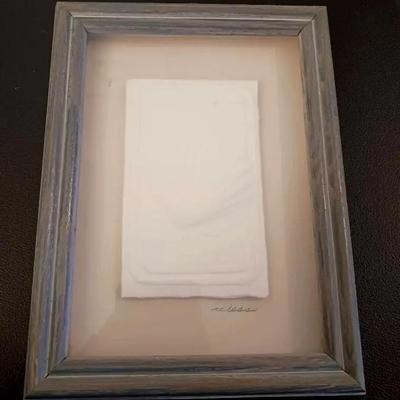 Small Signed & Framed Sea Shell Artwork