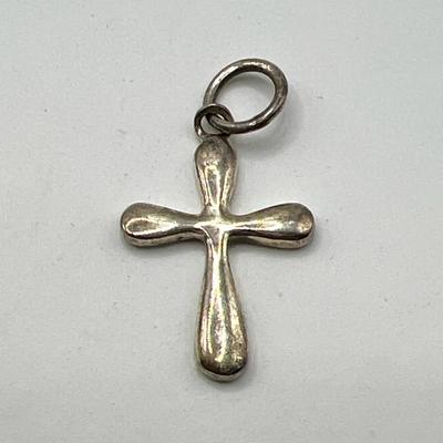 Sterling Silver Cross Pendant Stamped 925 Jewelry