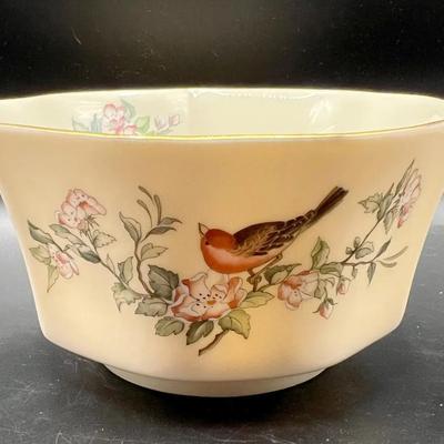 Lenox “Serenade” Gold Trimmed Bird Bowl