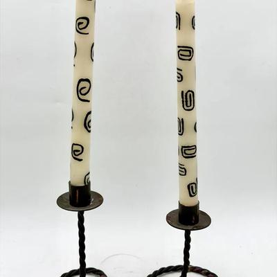 Candle Holder With (2) Fun Candles 