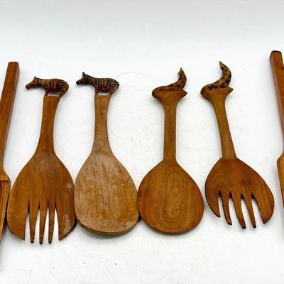 Wooden Serving Utensil Lot