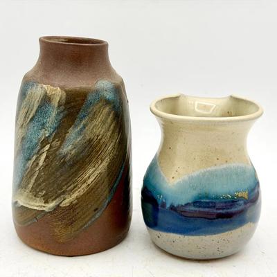 (2) Small Ceramic Vessels 