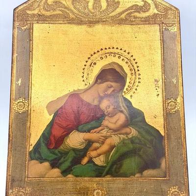 Italian Religious Art On Wood