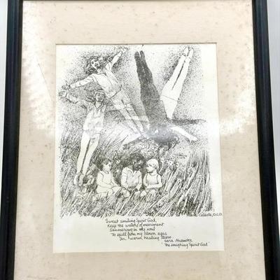 Marie Celeste Signed Drawing