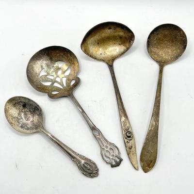 (4) Sterling Silver Spoons ft. Heirloom Sterling, Creed Sterling & RLB Sterling