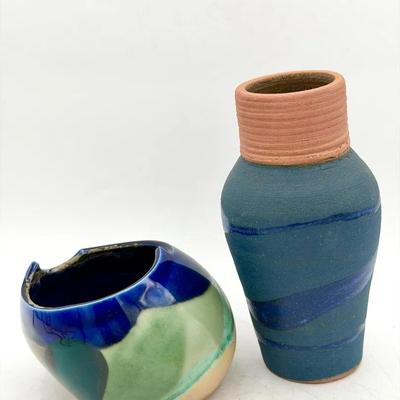 (2) Signed Pottery Pieces