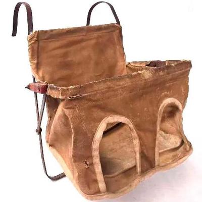 Vintage Canvas Child's Car Seat