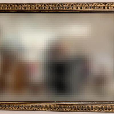 19th Century Framed Mirror 