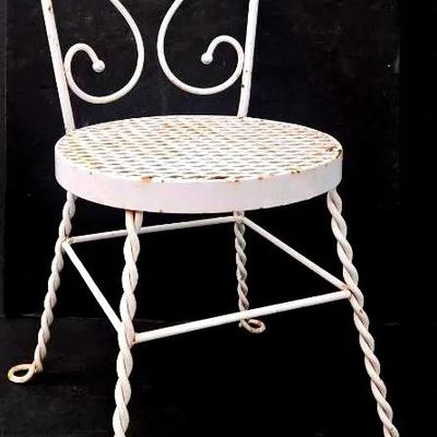 Vintage Wrought Iron Chair