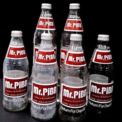 Vintage "Mr. Pibb" Glass Bottle Collection 