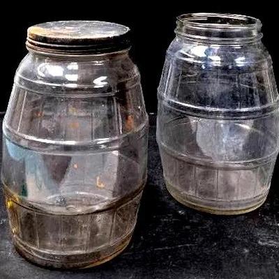 "Owens-Illinois" Duraglas Barrel Pickle Jars