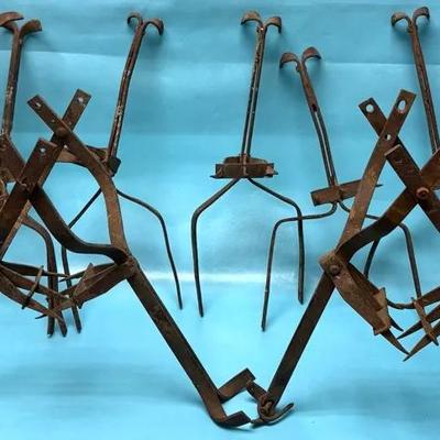 Vintage Cast Iron Ice Tongs 