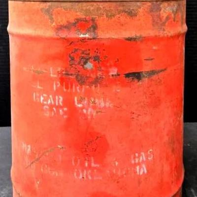 Vintage Metal Oil and Gas Can