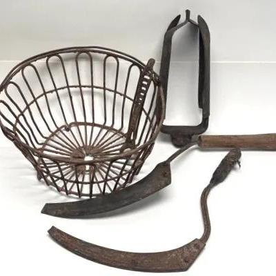 Vintage Rustic Farm Tool Set