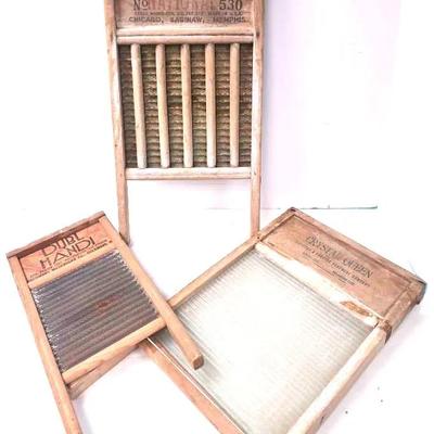 Collection of Washboards "National Washboard" and More