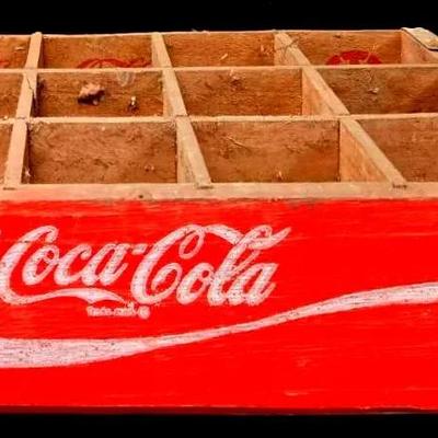 "Coca-Cola" 12 Bottle Wooden Crate