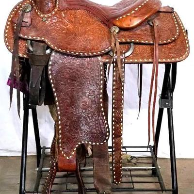 "Hereford Brand" Western Saddle with Rack