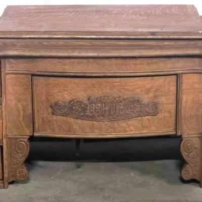 Sewing Machine Cabinet with Curved Drawers #2