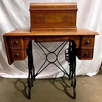 Vintage Treadle Sewing Machine