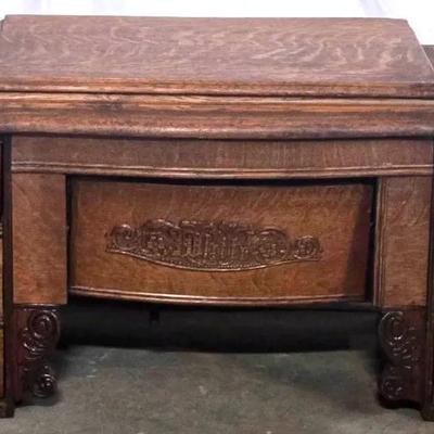 Sewing Machine Cabinet with Curved Drawers #1