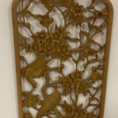 Sale Photo Thumbnail #105: Vintage chinese relief wood panel