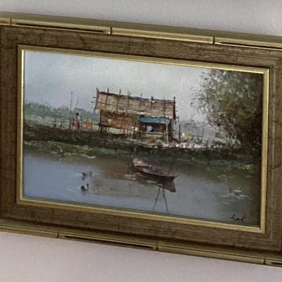 Sale Photo Thumbnail #138: Painting nogsuan thailand fisherman village