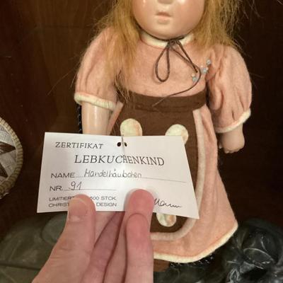 Sale Photo Thumbnail #12: Vintage german doll with tag