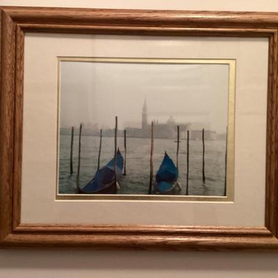 Sale Photo Thumbnail #125: Two gondolas venice italy