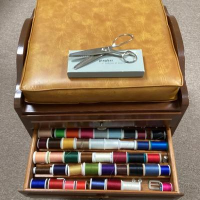 Sale Photo Thumbnail #213: Sewing stool with storage