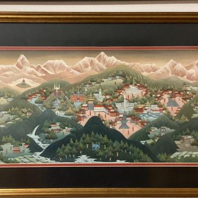 Sale Photo Thumbnail #70: Napalese depicting the kathmandu valley