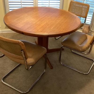 Sale Photo Thumbnail #155: Mcm dining table 4 chairs